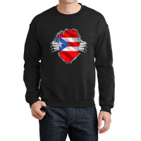 Puerto Rico Roots Flag Heritage Puerto Rican Dna V Crewneck Sweatshirt | Artistshot