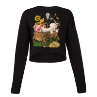 Farm Animals Wagon Cropped Sweater | Artistshot