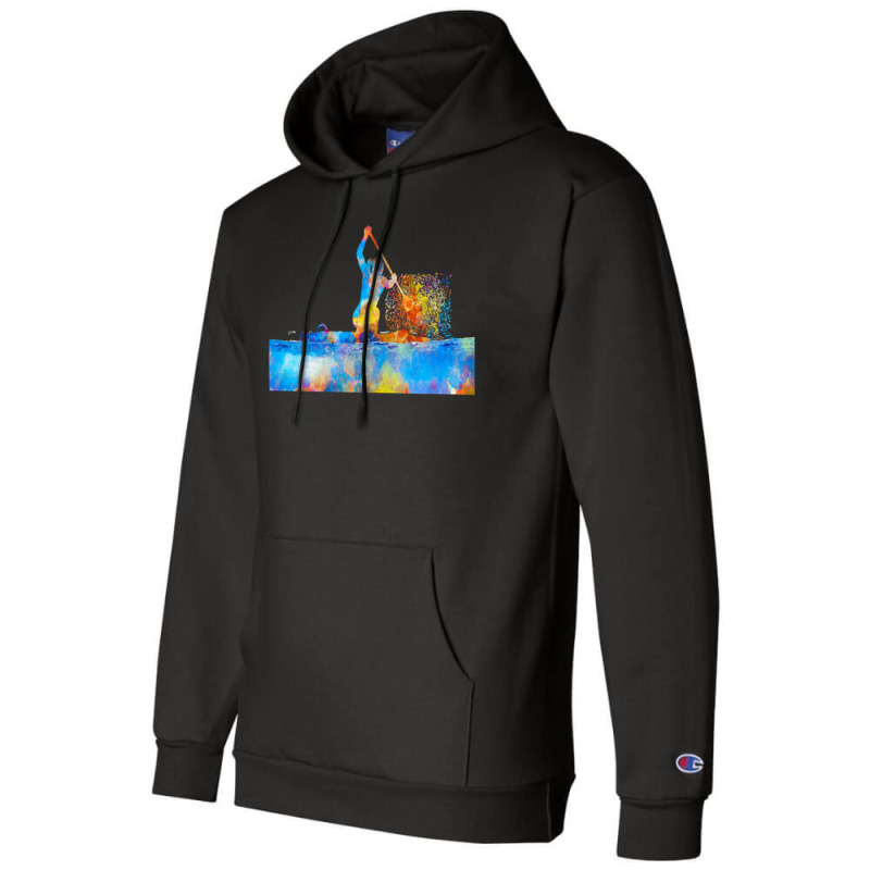 Kayak T  Shirt Kayak In Watercolor T  Shirt (1) Champion Hoodie | Artistshot