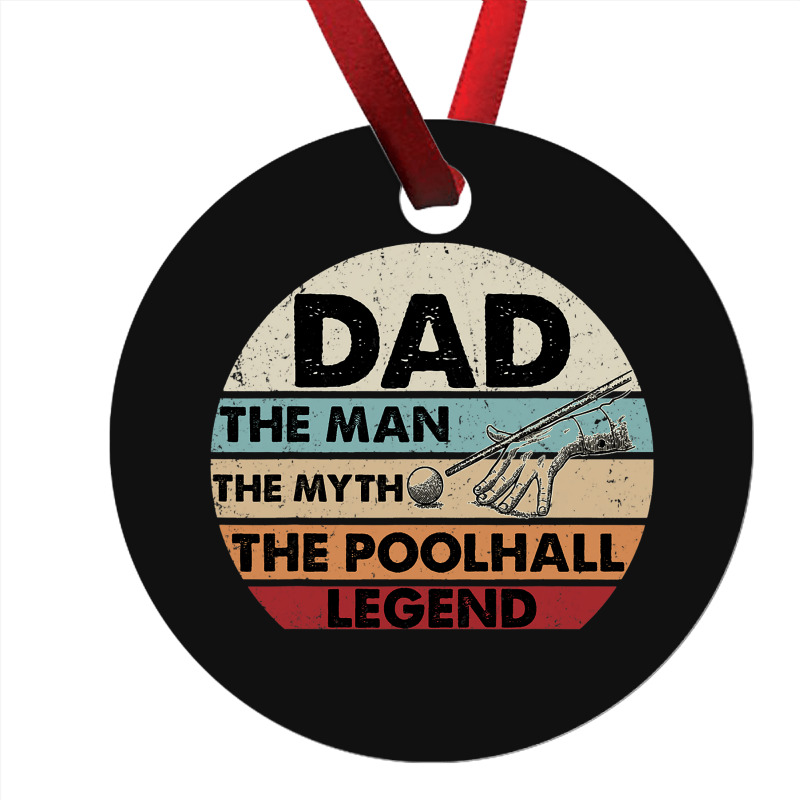 Retro Billiard Player Dad Billiards Pool Vintage G Ornament | Artistshot