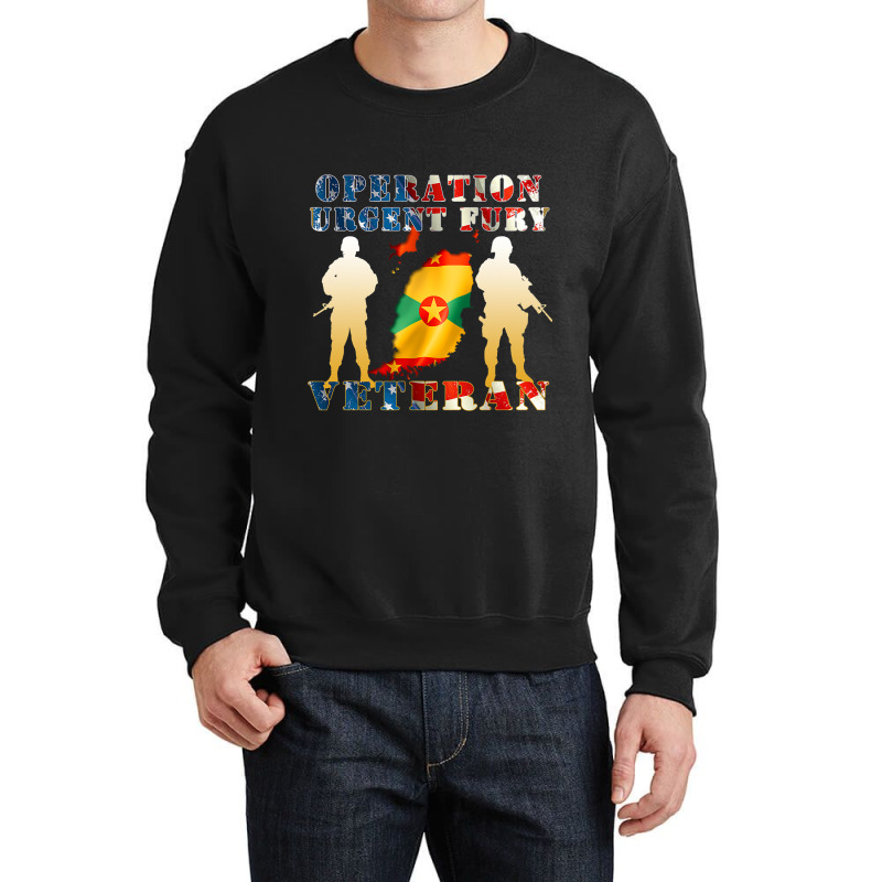 Operation Urgent Fury Combat Veteran Grenada Gift  Crewneck Sweatshirt | Artistshot