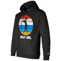 Retro Golf Sport T  Shirt Golf Girl T  Shirt Champion Hoodie | Artistshot