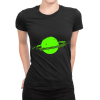 Vintage Distressed Saturn Planet Astrology Astrona Ladies Fitted T-shirt | Artistshot