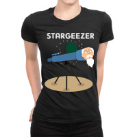 Stargeezer Funny Stargazing Astronaut Astronomy Gi Ladies Fitted T-shirt | Artistshot