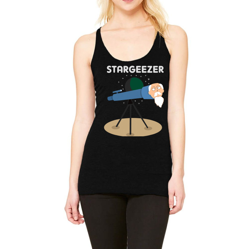 Stargeezer Funny Stargazing Astronaut Astronomy Gi Racerback Tank by GiovayPool | Artistshot