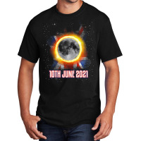 Total Partial Eclipse Shirt June 10 Uk British Lun Basic T-shirt | Artistshot