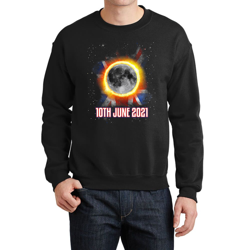 Total Partial Eclipse Shirt June 10 Uk British Lun Crewneck Sweatshirt by MenachemArteaga | Artistshot