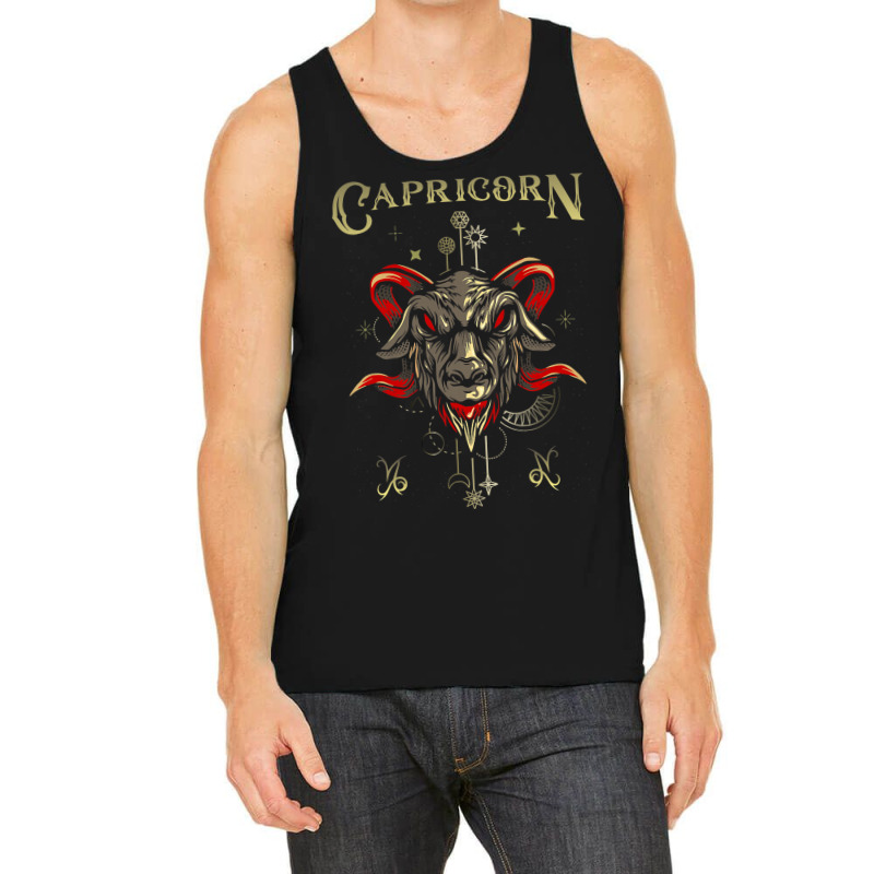 Sea Goat Zodiac Sign Symbol Horoscope Capricorn Tank Top by Delightbar | Artistshot