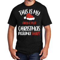 This Is My Airline Pilot Christmas Pajama Shirt Sa Basic T-shirt | Artistshot