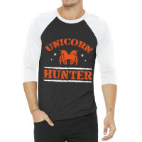 Unicorn Hunter Fairy Tale Colorful Magical Rainbow 3/4 Sleeve Shirt | Artistshot