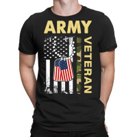 Vintage Army Shirt Veteran Day American Flag Women T-shirt | Artistshot