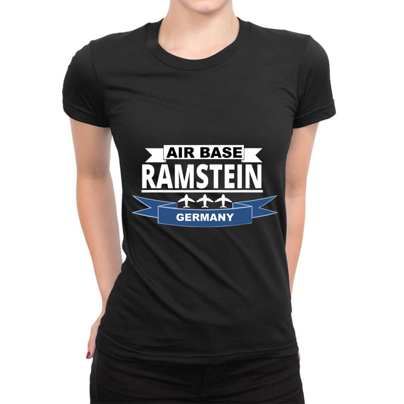 Us Air Base Ramstein Germany Us Air Force Ladies Fitted T-Shirt by LilahHutchinson | Artistshot