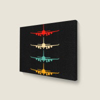 Vintage Aviation Airplane Flying Airline Funny Vin Landscape Canvas Print | Artistshot