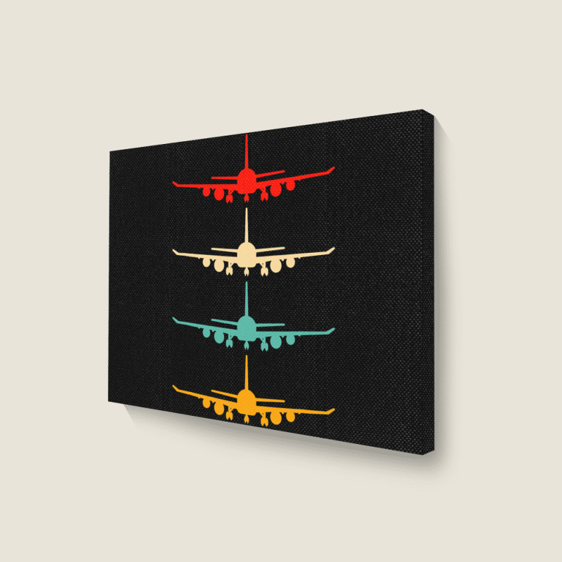 Vintage Aviation Airplane Flying Airline Funny Vin Landscape Canvas Print | Artistshot