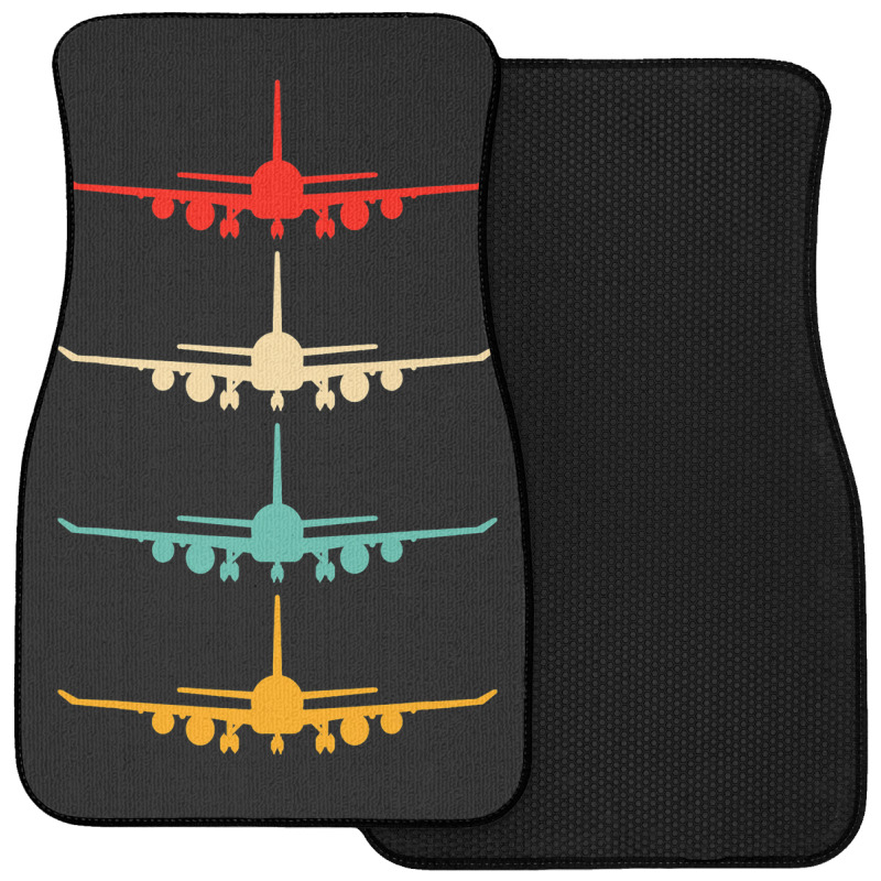 Vintage Aviation Airplane Flying Airline Funny Vin Front Car Mat | Artistshot