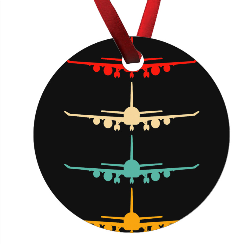 Vintage Aviation Airplane Flying Airline Funny Vin Ornament | Artistshot