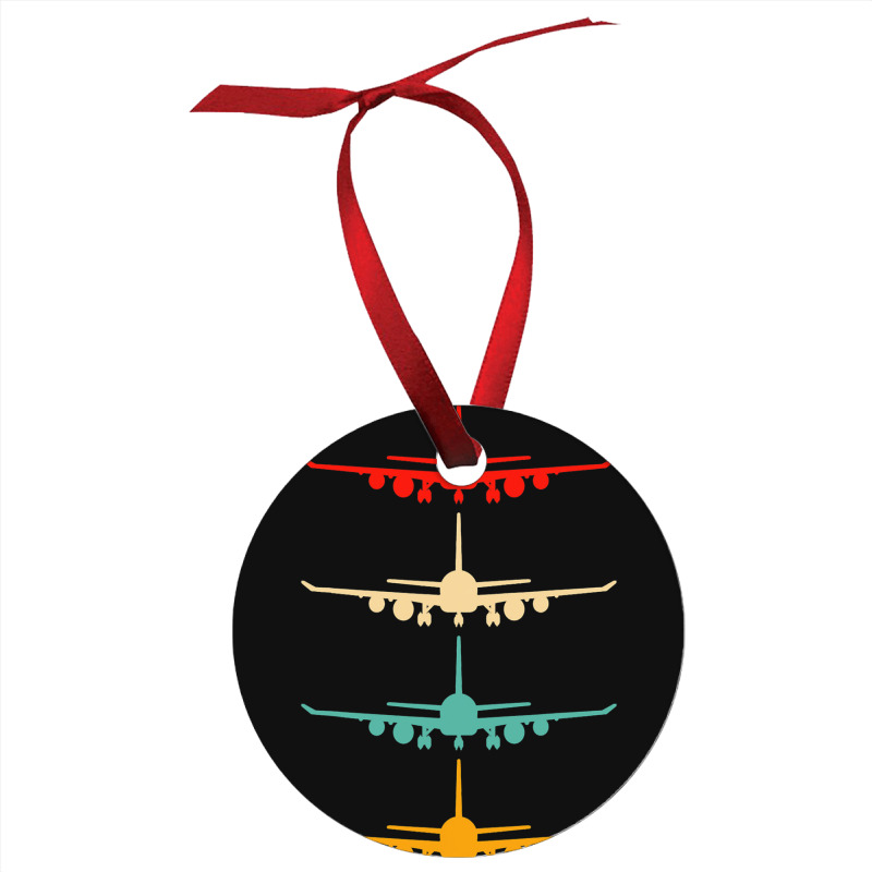 Vintage Aviation Airplane Flying Airline Funny Vin Ornament | Artistshot