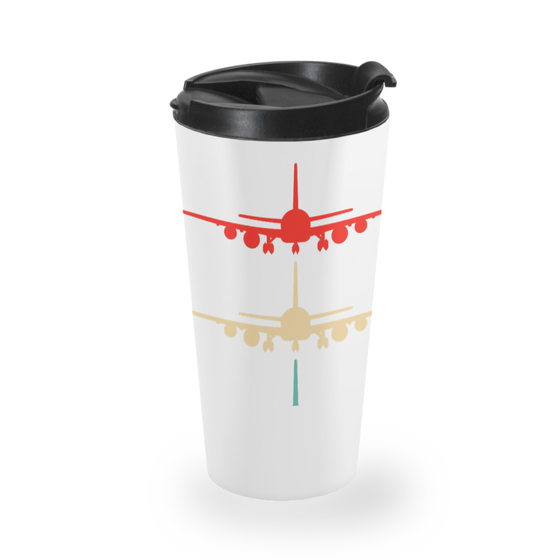 Vintage Aviation Airplane Flying Airline Funny Vin Travel Mug | Artistshot