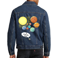 So Are We Cool Again Pluto Art Funny Planet Astron Men Denim Jacket | Artistshot