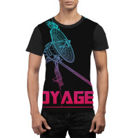 Voyager Space Probe Spacecraft Solar System Astron Graphic T-shirt | Artistshot