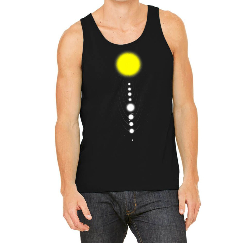 Solar System Minimalist Aesthetics Astronomy Milky Tank Top by CruzezShiver | Artistshot