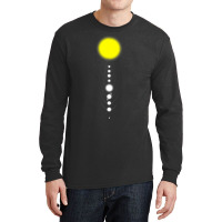 Solar System Minimalist Aesthetics Astronomy Milky Long Sleeve Shirts | Artistshot