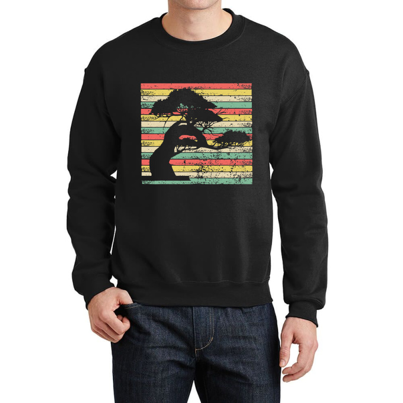 Vintage Bonsai Bonsai Tree Japan Japanese Bonsais Crewneck Sweatshirt by KeziahSingleta | Artistshot