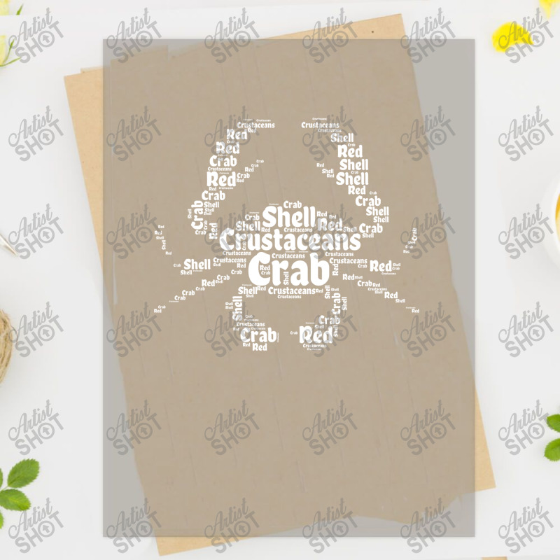 Crab Shape Filled With Words Nostalgia Dtf Transfer | Artistshot