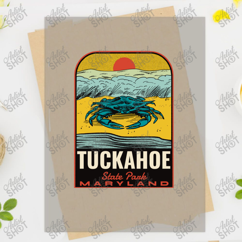 Tuckahoe State Park Md Vintage Travel Yellow Dtf Transfer | Artistshot