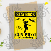 Gun Pilot Girl Stay Back Gun Pilot In Training Dtf Transfer | Artistshot