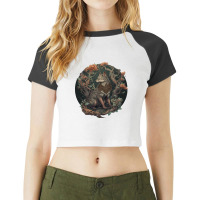 Mythology Fantasy Raglan Crop Top | Artistshot