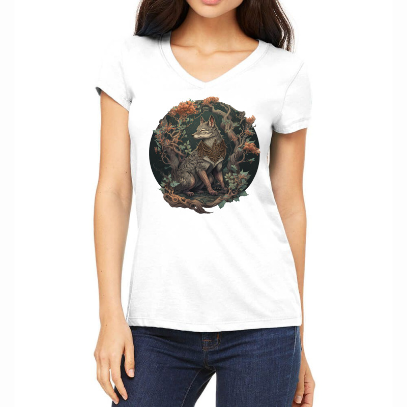 Mythology Fantasy Women's V-Neck T-Shirt by bulanmar | Artistshot