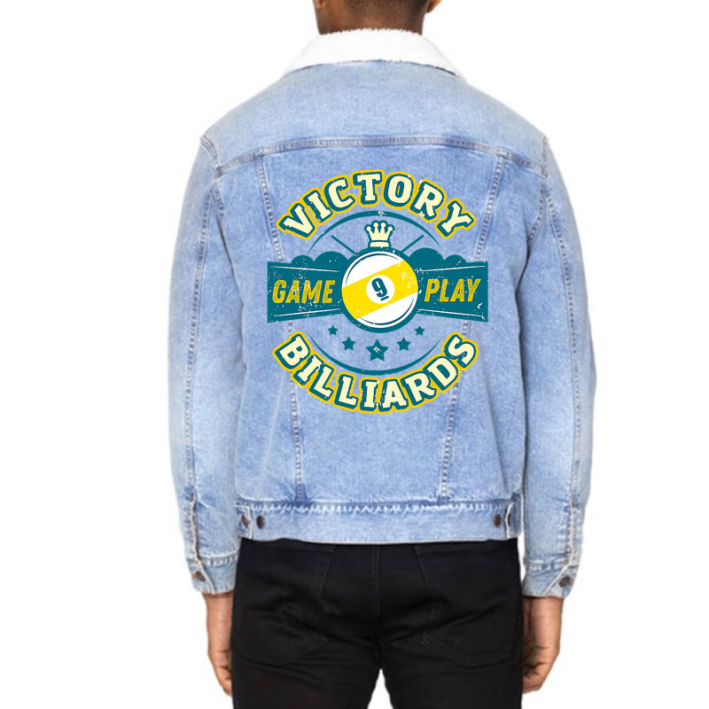 Victory Billiards Unisex Sherpa-lined Denim Jacket | Artistshot