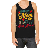 Vintage Proud Mom Of An Emt Nurse Mothers Day Flor Tank Top | Artistshot