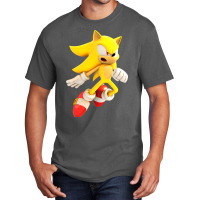 Yellow Hedgehog Jumps Aside Basic T-shirt | Artistshot