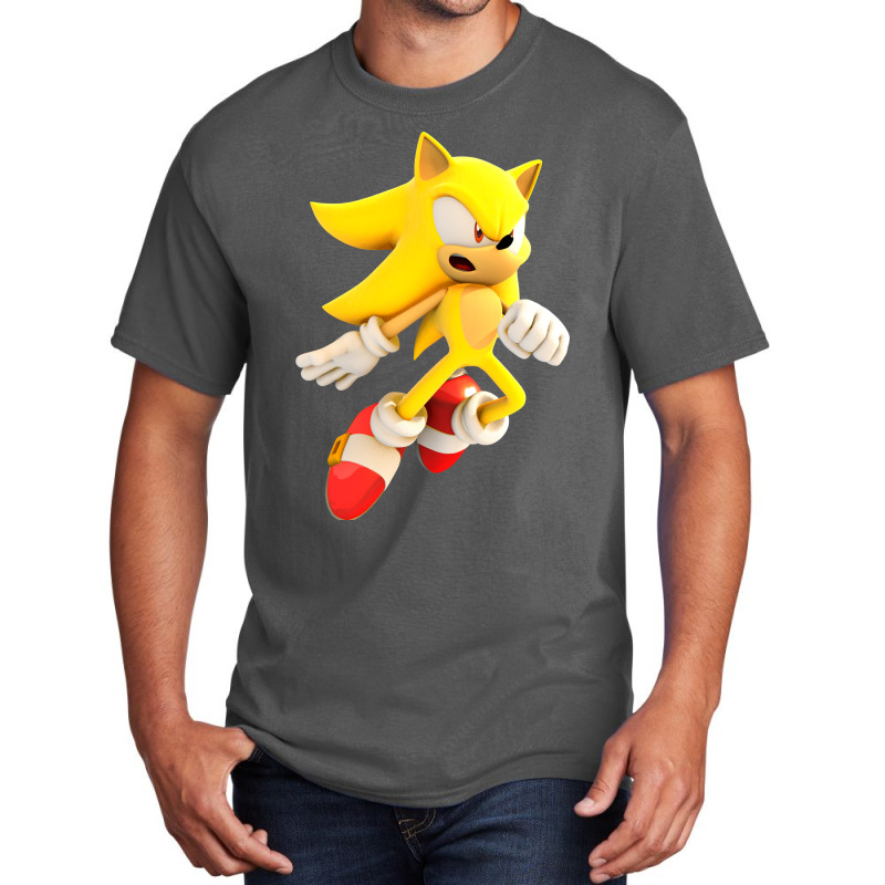 Yellow Hedgehog Jumps Aside Basic T-shirt | Artistshot