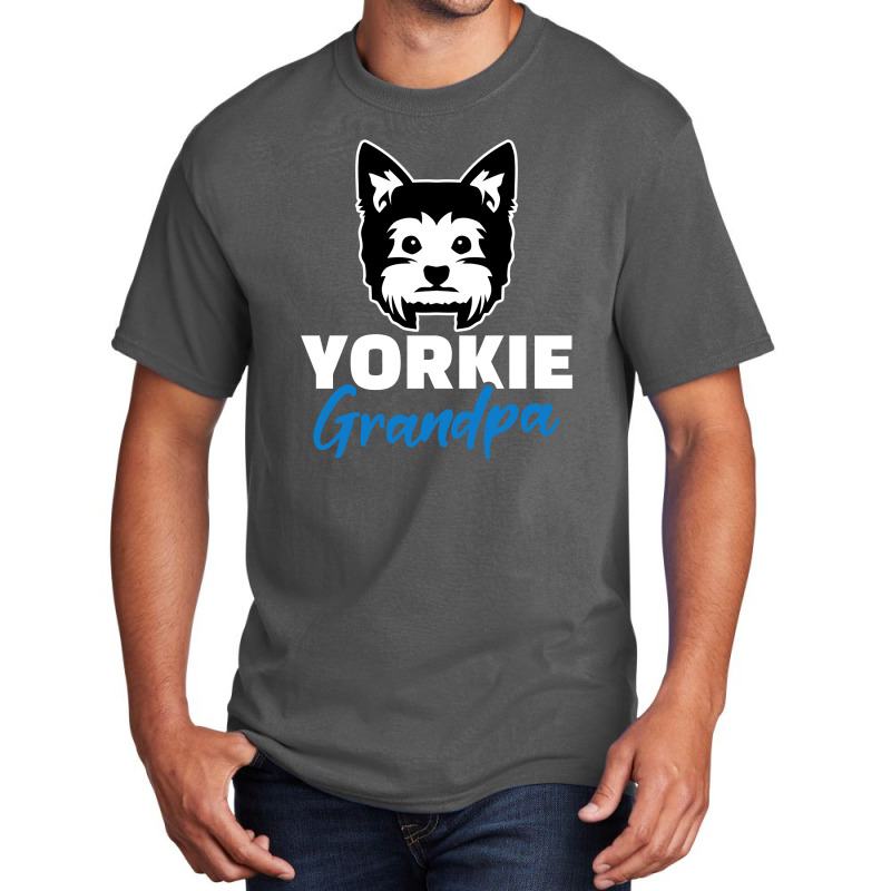 Yorkie Grandpa, Yorkshire Terrier Basic T-shirt | Artistshot