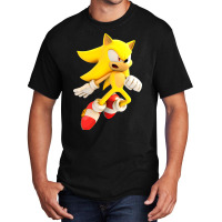 Yellow Hedgehog Jumps Aside Basic T-shirt | Artistshot