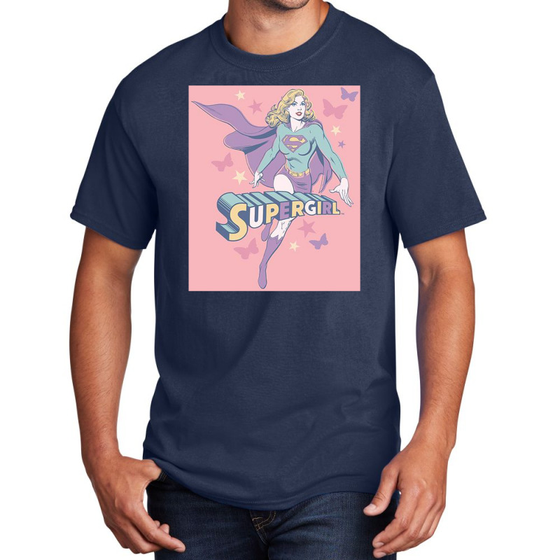 Dc, Supergirl Pastels, Basic T-shirt | Artistshot