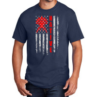 Native American Flag Retro Basic T-shirt | Artistshot