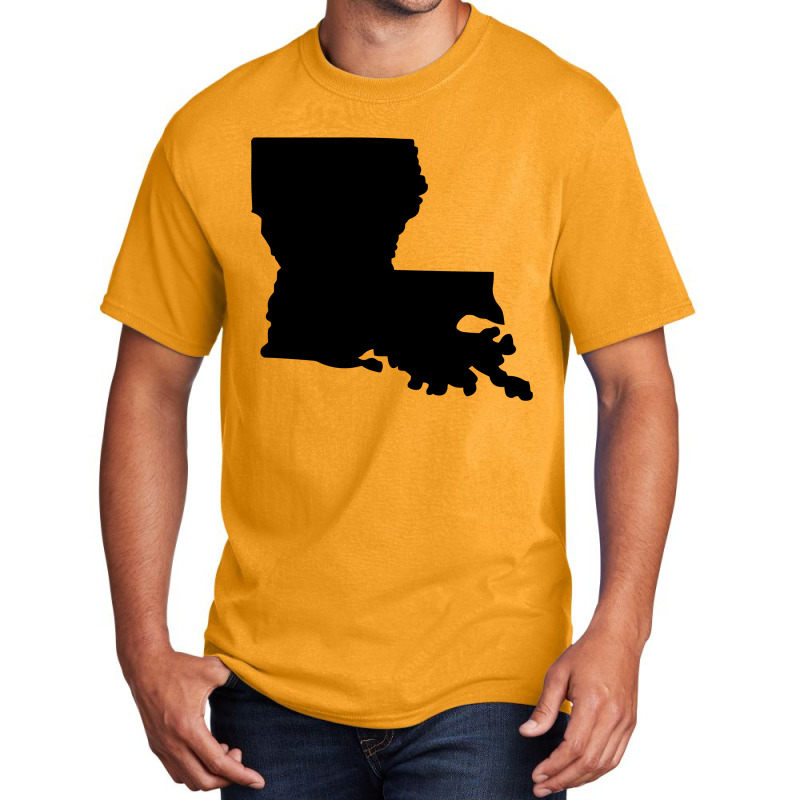 Louisiana State   Louisiana Basic T-shirt by pagersuek | Artistshot