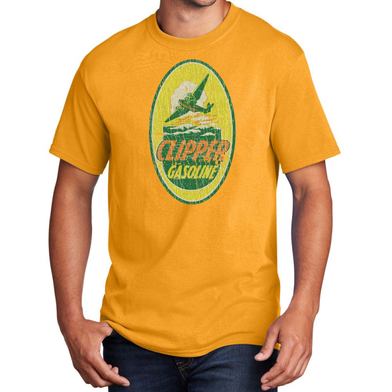 Clipper Gasoline Aviation Fuel, Gas Station Basic T-shirt by metengs | Artistshot