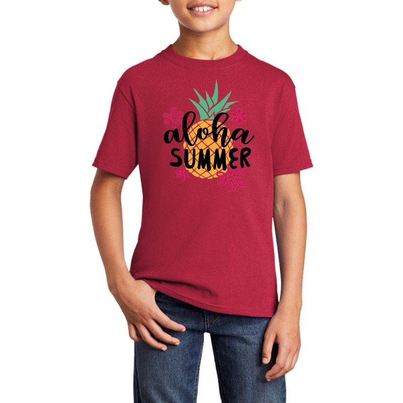 Aloha Summer Basic Youth T-shirt by sephanie | Artistshot