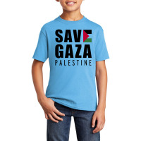 Save Gaza Quote Basic Youth T-shirt | Artistshot