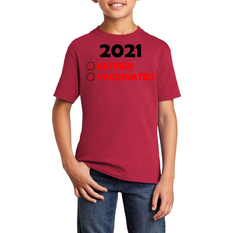 2021 Vaccinated (1) Basic Youth T-shirt by banjarstore | Artistshot