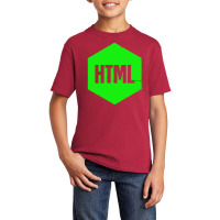 Retro Html Programming Language Icon1 01 Basic Youth T-shirt | Artistshot