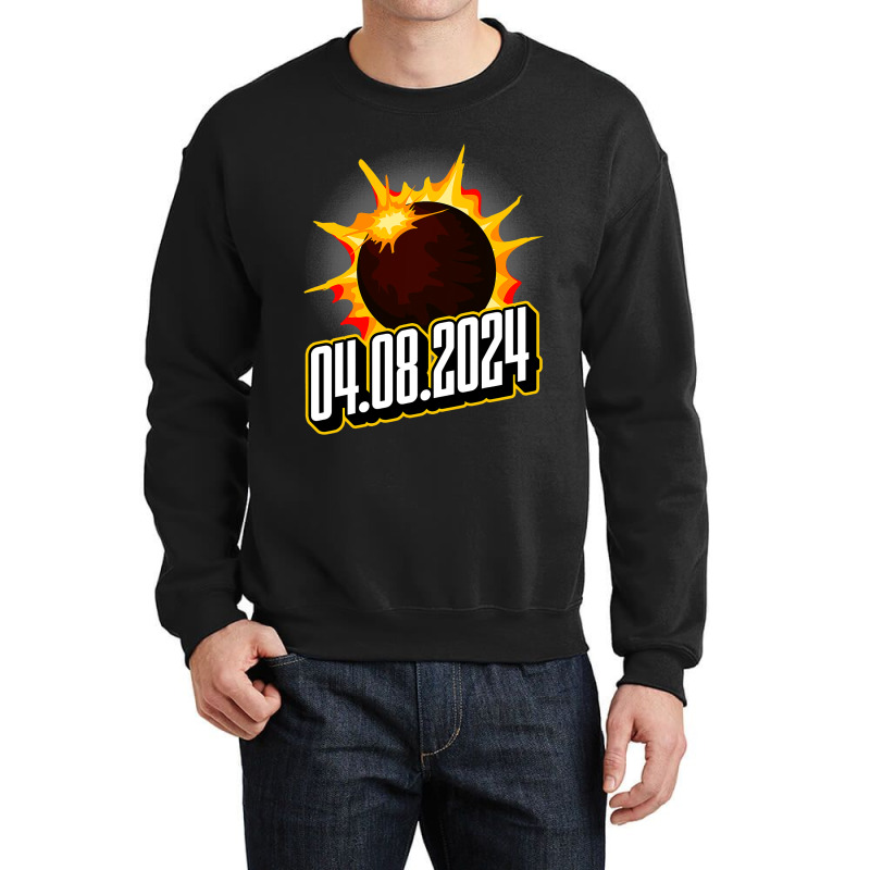 Us Total Partial Eclipse Usa American Totality 04. Crewneck Sweatshirt by JanChao | Artistshot