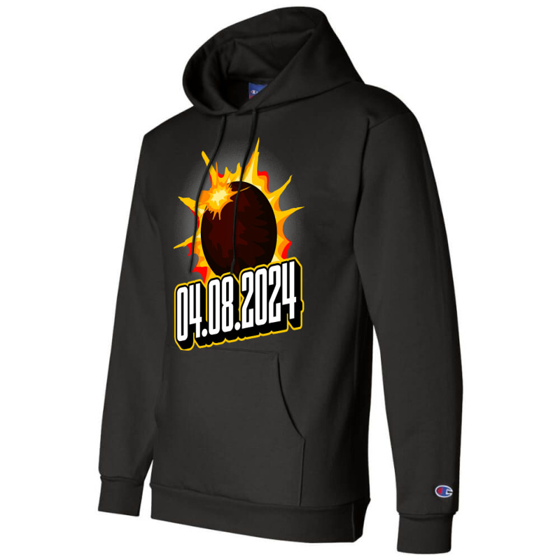 Us Total Partial Eclipse Usa American Totality 04. Champion Hoodie by JanChao | Artistshot