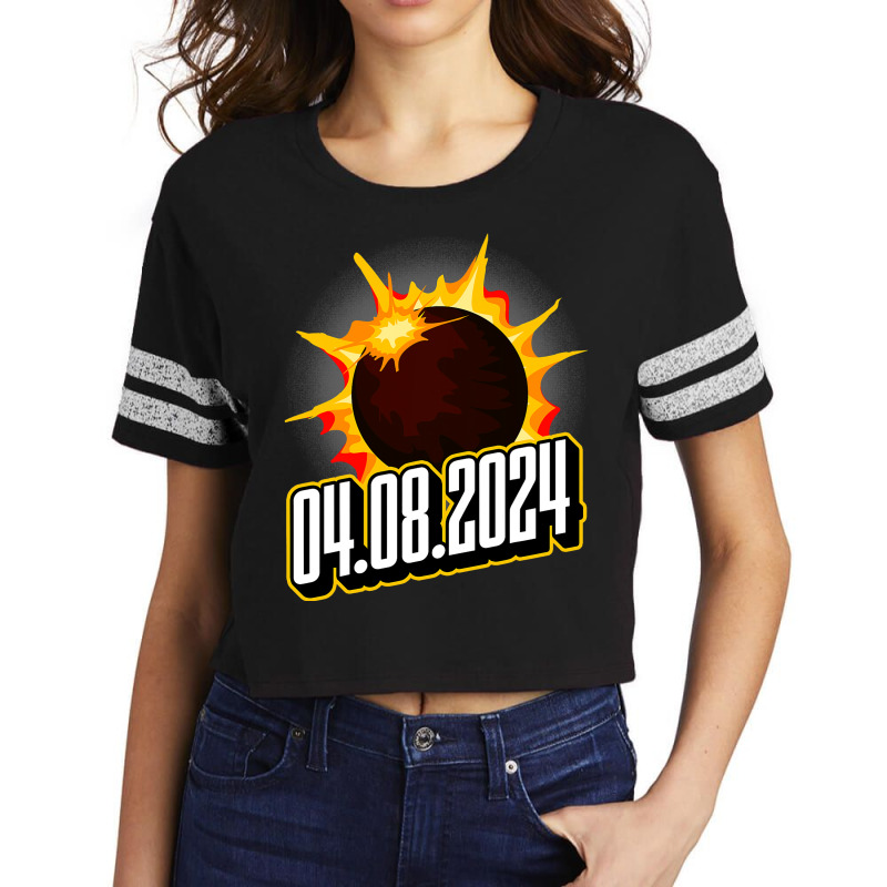 Us Total Partial Eclipse Usa American Totality 04. Scorecard Crop Tee by JanChao | Artistshot