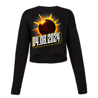 Us Total Partial Eclipse Usa American Totality 04. Cropped Sweater | Artistshot